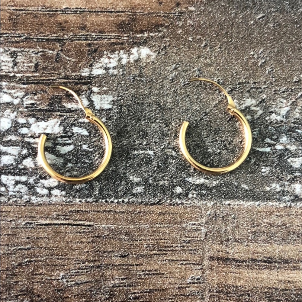 Brandy Melville Gold Hoops
